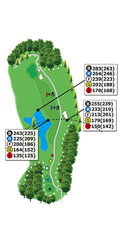 柳生コース HOLE 08 / Par 4