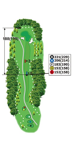 甲賀コース HOLE 01 / Par 4