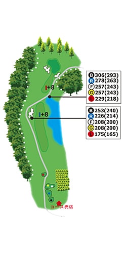 甲賀コース HOLE 04 / Par 3